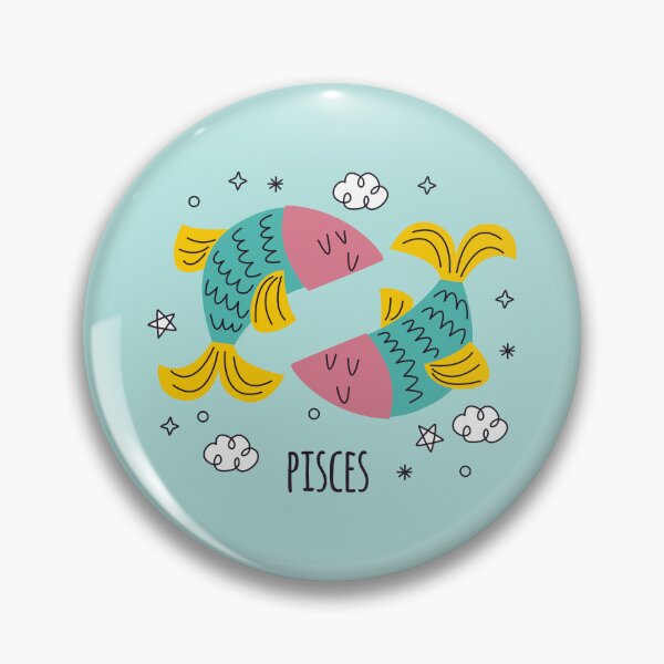 Item preview, Cute Pisces Zodiac Sign Illustration designed and sold by MyStyleHub.