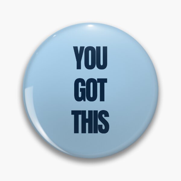 Item preview, You Got This – Calm Navy on Sky Blue Motivational Typography designed and sold by thoratsdesign.