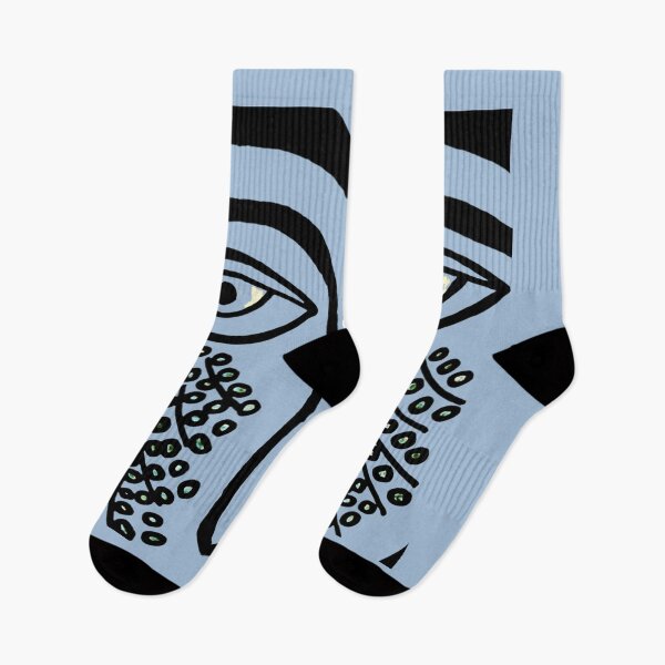 Item preview, Eyes with Spreading Pearls on Powder Blue Background designed and sold by MotivTrustArt.