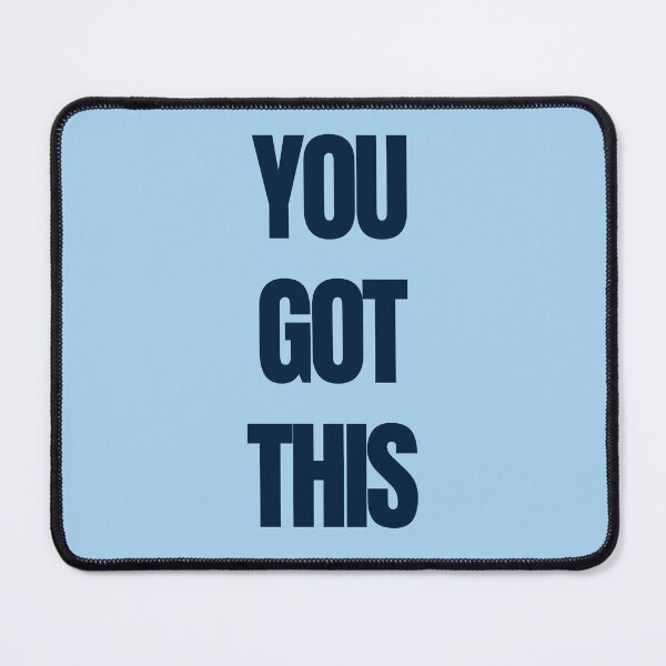 Item preview, You Got This – Calm Navy on Sky Blue Motivational Typography designed and sold by thoratsdesign.
