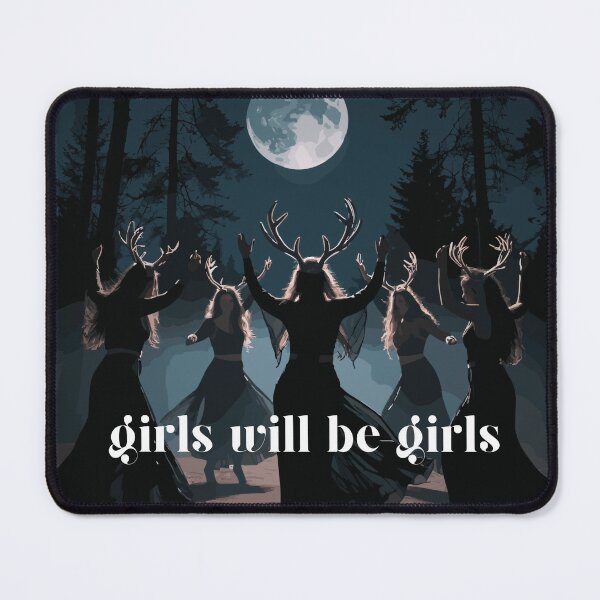 Item preview, Girls Will Be Girls - full moon circle ladies night in the woods designed and sold by RabbitHoleThings.