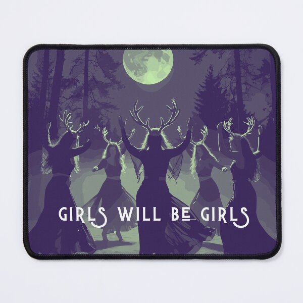 Item preview, Girls Will Be Girls - full moon circle ladies night witches designed and sold by RabbitHoleThings.