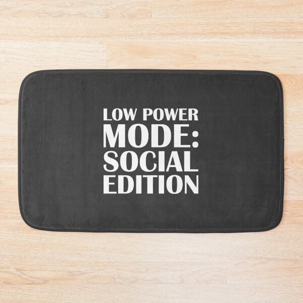 Item preview, Low Power Mode: Social Edition / Introvert Joke Funny T-Shirt Label designed and sold by introvertvibes.