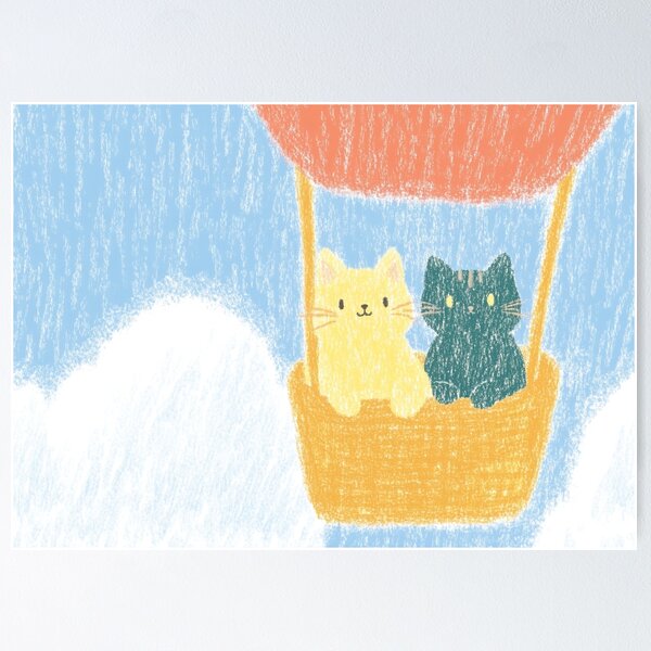 Item preview, Hot Air Balloon Cats designed and sold by itsallaboutcats.