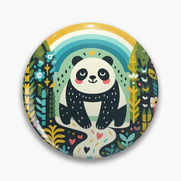 Item preview, Giant Panda - Hope for Wildlife Scandinavian Folk Art by heidiannemorris © designed and sold by FOLK ART FUSION.