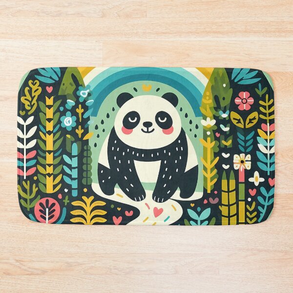 Item preview, Giant Panda - Hope for Wildlife Scandinavian Folk Art by heidiannemorris © designed and sold by FOLK ART FUSION by heidiannemorris.