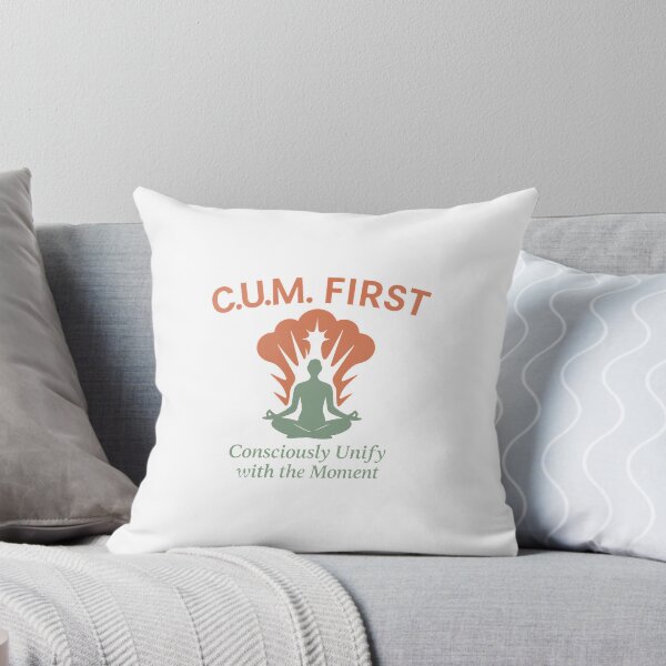 Item preview, C.U.M. FIRST – Mindful Meditation Parody Shirt designed and sold by SpectacleU0814.