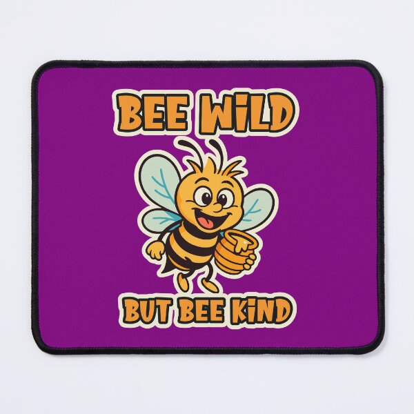 Item preview, Be Wild But Bee Kind – Cute Bee Illustration, Positive Quote, Eco-Friendly Design designed and sold by Adelberton.