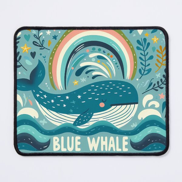 Item preview, Blue Whale - Hope for Wildlife Scandinavian Folk Art by heidiannemorris © designed and sold by FOLK ART FUSION by heidiannemorris.