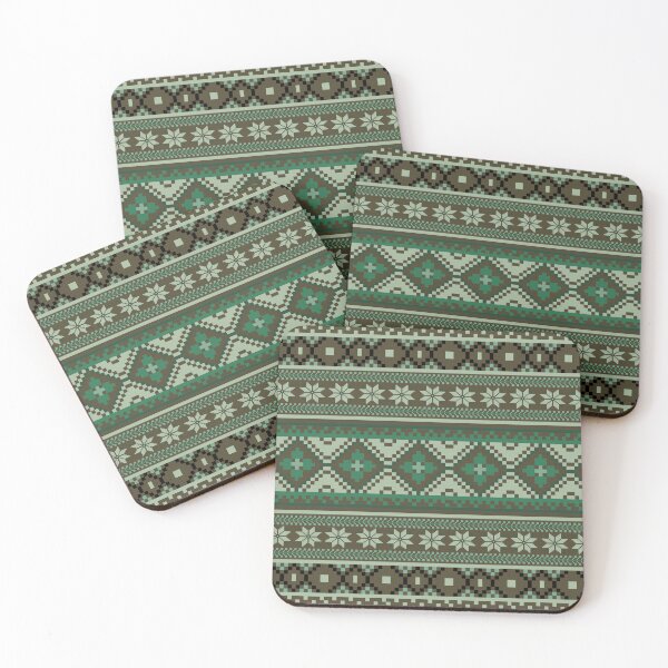 Item preview, Geometric Pixel Pattern designed and sold by Shuga-Design.