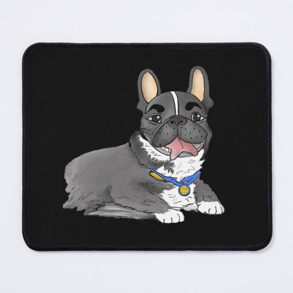 Item preview, cute & frisky Frenchie, French Bulldog, playful, black & white, happy designed and sold by BCessar.