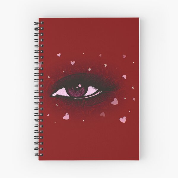 Item preview, Romantic Smokey Eye Design With Cute Hearts and Lace Texture designed and sold by Pevkay97.