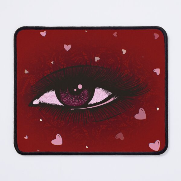 Item preview, Romantic Smokey Eye Design With Cute Hearts and Lace Texture designed and sold by Pevkay97.