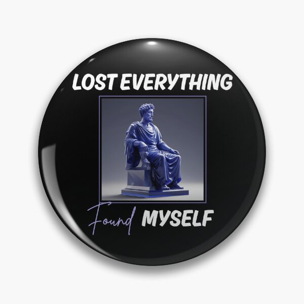Item preview, Lost Everything, Found Myself - Marcus Aurelius Blue Tanzanite Crystal Stoic Sculpture designed and sold by LexaArtworks.