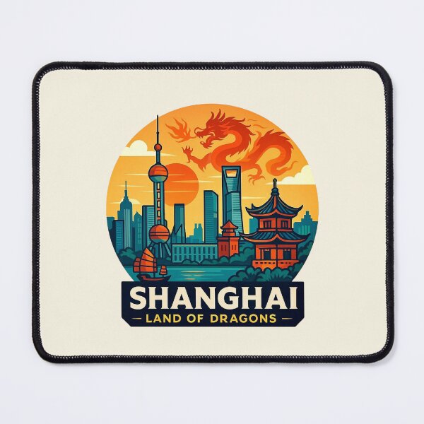 Item preview, Shanghai, China - Land of Dragons designed and sold by Myra365Art.