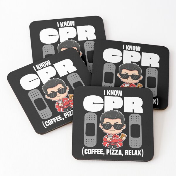 Item preview, I KNOW CPR (COFFEE, PIZZA, RELAX) - PARAMEDIC designed and sold by KEF Custom.