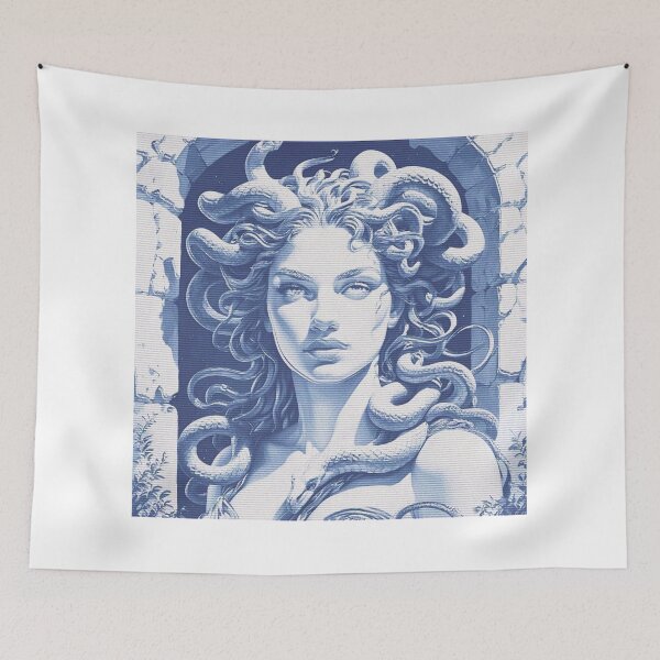 Item preview, Medusa - Wrongfully Punished Beauty Cursed With Snake Hair designed and sold by RabbitHoleThings.
