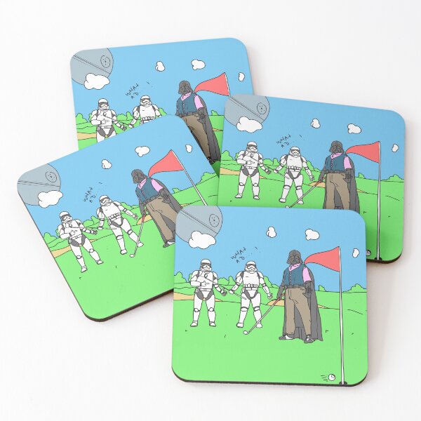 Item preview, Par Wars: Darth Vader Strikes the Green  designed and sold by stickeeyard.