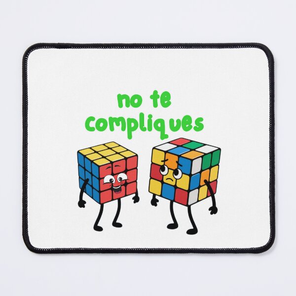 Item preview, Brain Teaser- Funny Rubik’s Cube Design – “No Te Compliques” Motivational Puzzle Art designed and sold by wellie-chic.