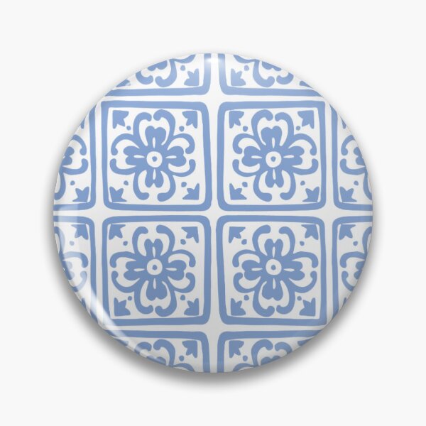 Item preview, Baby Blue Spanish Portuguese Tile Pattern designed and sold by Maussa Ivimas.