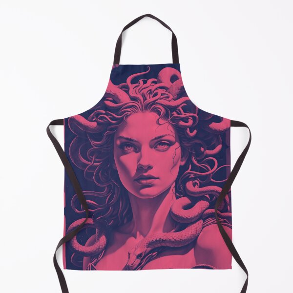 Item preview, Medusa - Wrongfully Punished Beauty Cursed With Snake Hair Red designed and sold by RabbitHoleThings.