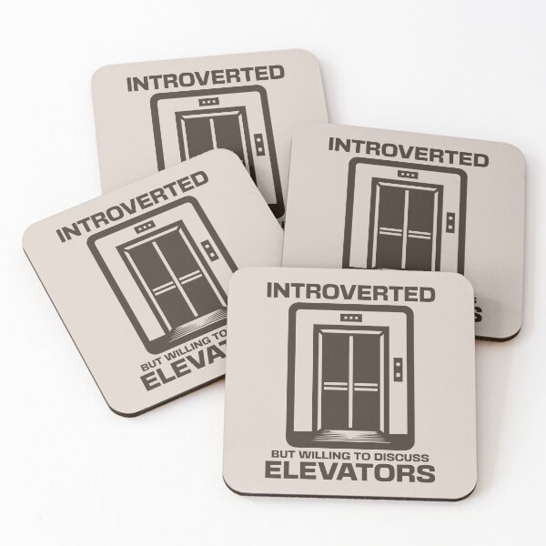 Item preview, Introverted But Willing To Discuss Elevators Funny Introvert Elevator Lover designed and sold by KLArtzStore.