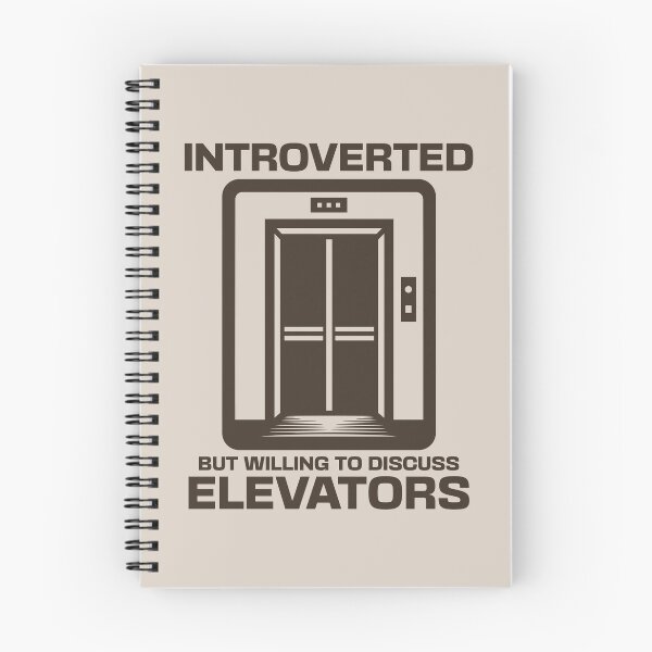 Item preview, Introverted But Willing To Discuss Elevators Funny Introvert Elevator Lover designed and sold by KLArtzStore.