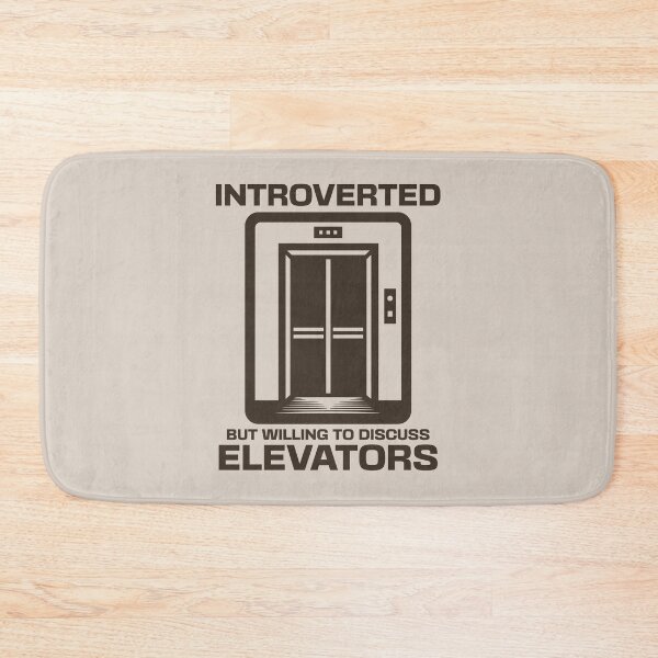 Item preview, Introverted But Willing To Discuss Elevators Funny Introvert Elevator Lover designed and sold by KLArtzStore.