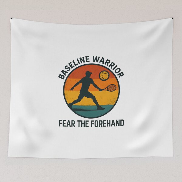 Item preview, Baseline Warrior - Fear the Forehand - Tennis designed and sold by inkNext.