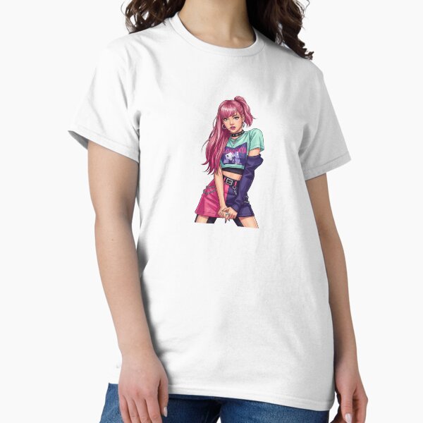 Vista previa del artículo con la obra «Camiseta de fan con diseño icónico de RISA Lalisa», diseñado y vendido por Vamos Store.