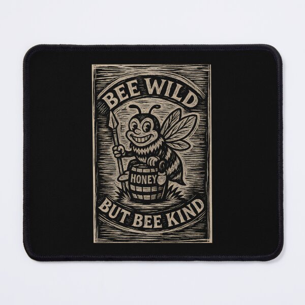 Item preview, Be Wild but Bee Kind – Cute Bee Illustration, Positive Quote, Eco-Friendly Design designed and sold by Adelberton.