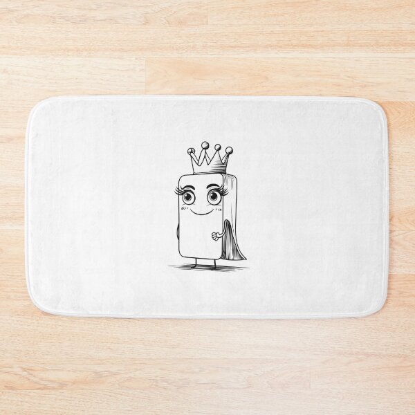 Item preview, Minimalist queen t-shirt, character with crown and cape | simple lines | powerful design with subtle humor designed and sold by StormArte.