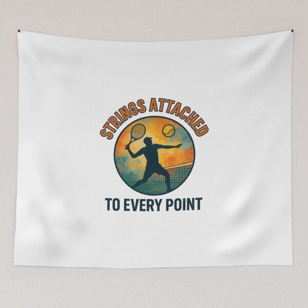 Item preview, Strings Attached - To Every Point - Tennis designed and sold by inkNext.