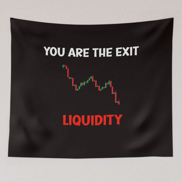 Item preview, You Are The Exit Liquidity Trading Humor designed and sold by Lunari Prints.
