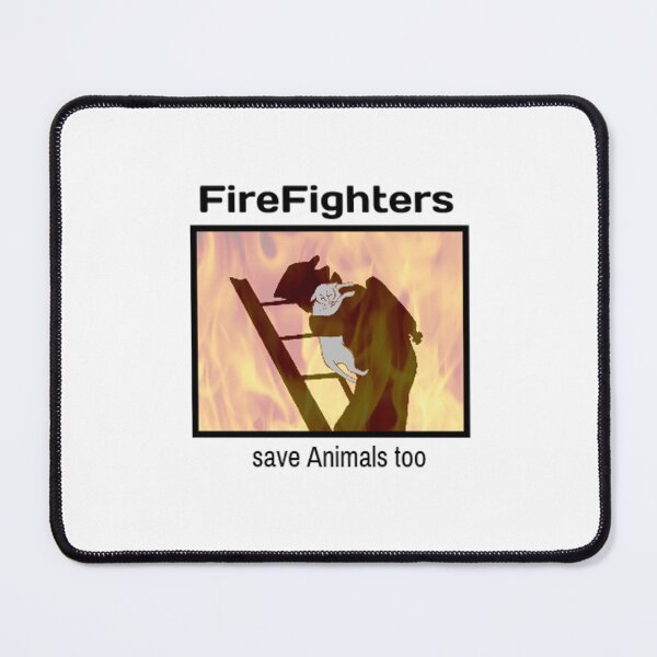 Item preview, Firefighters Save Animals Too • Heroic Animal Rescue T-Shirt designed and sold by fairmaiden7.