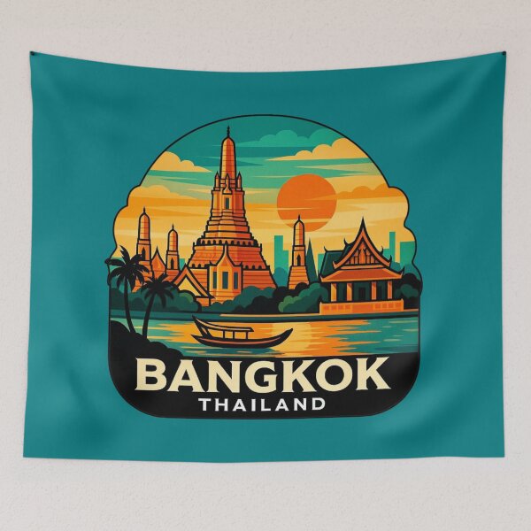 Item preview, Bangkok, Thailand - Wat Arun Sunset designed and sold by Myra365Art.