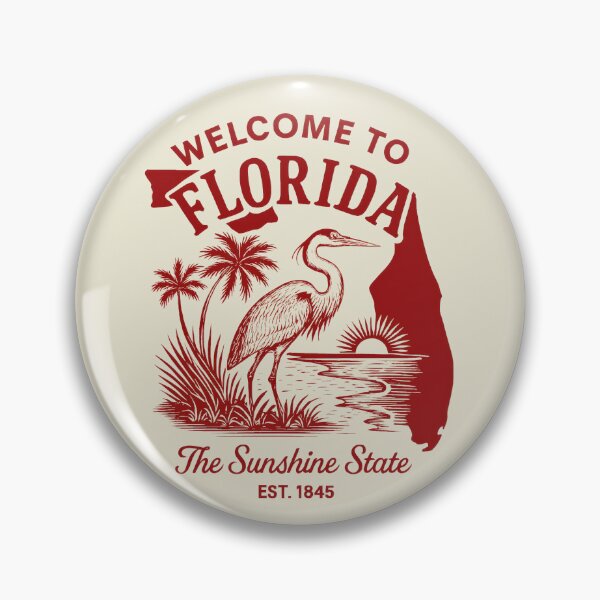 Item preview, Welcome to Florida Retro Travel-the sunshine state est 1845 designed and sold by DollarboysART.