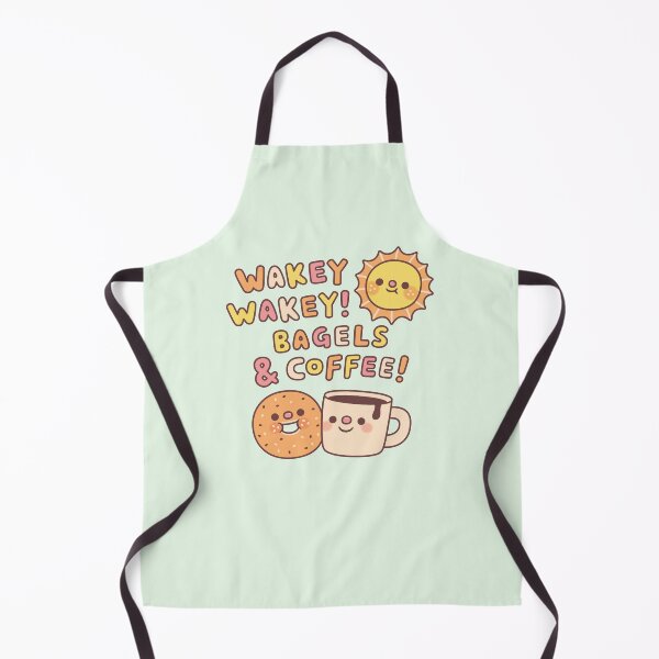 Item preview, Cute Wakey Wakey Bagels And Coffee And Sun designed and sold by rustydoodle.