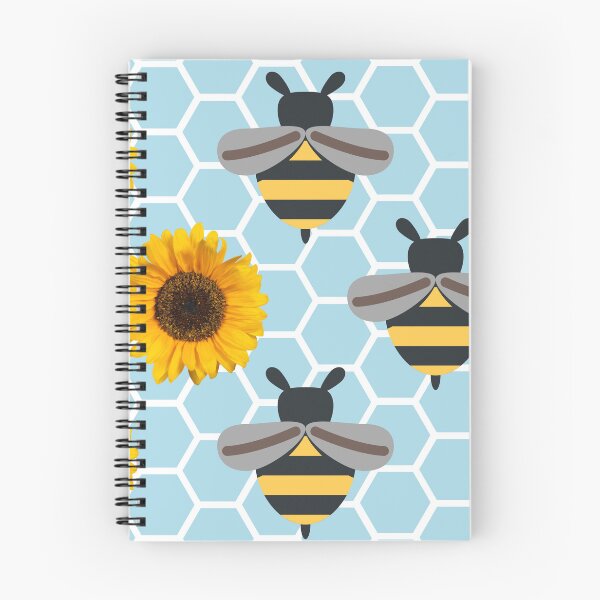 Item preview, Honeybees and Honeycomb with Sunflowers Pattern designed and sold by EmeraldeaArt.