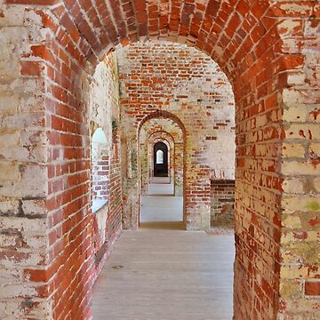Artwork thumbnail, The Arches At Fort Macon North Carolina by LisaWootenPhoto