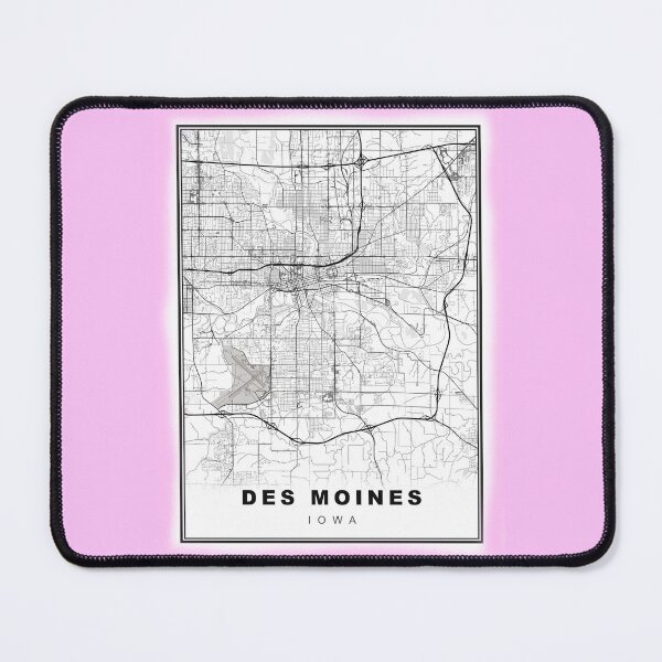 Item preview, Minimalist Des Moines Map designed and sold by Tamas Das.