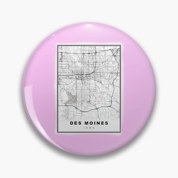 Item preview, Minimalist Des Moines Map designed and sold by Tamas Das.