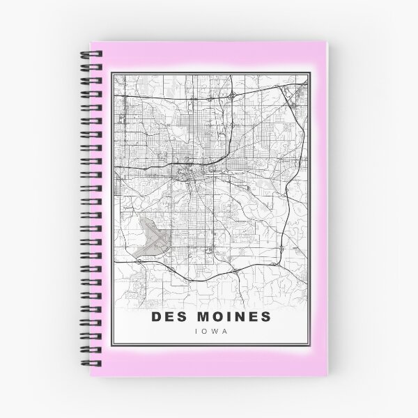 Artikelvorschau, Minimalistische Des Moines Karte entworfen und verkauft von Tamas Das.