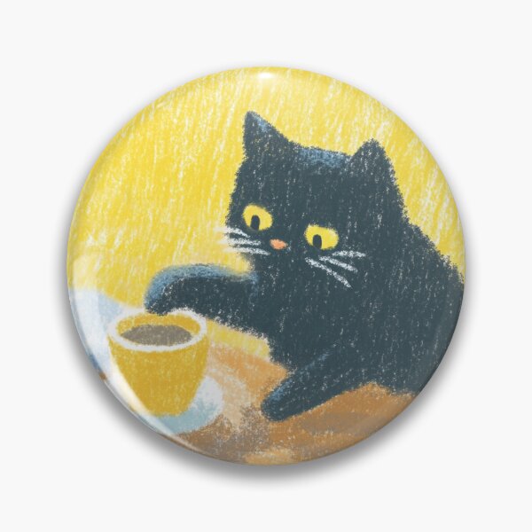 Item preview, Paw Dipping Black Cat designed and sold by itsallaboutcats.