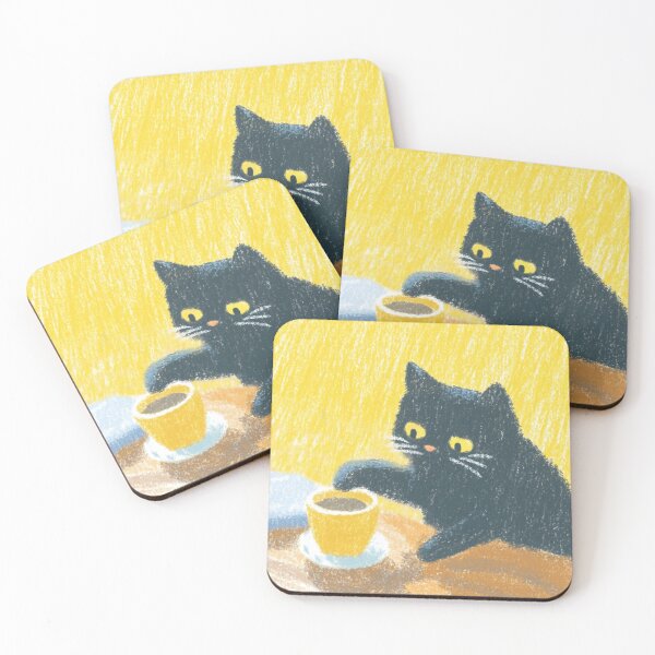 Item preview, Paw Dipping Black Cat designed and sold by itsallaboutcats.