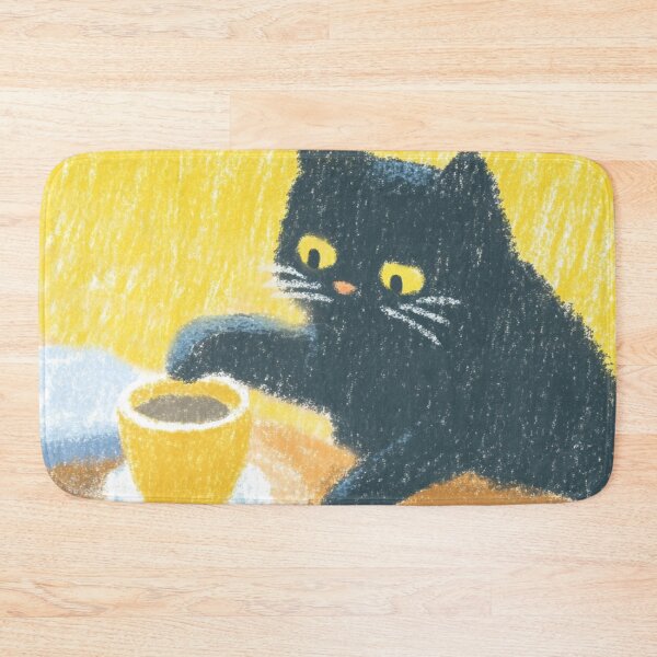 Item preview, Paw Dipping Black Cat designed and sold by itsallaboutcats.