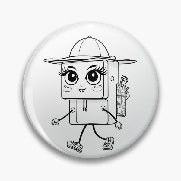 Artikelvorschau, Lustiges Entdecker-Design, Figur mit Mütze und Rucksack | einfache Linien | visuelles Abenteuer für neugierige Geister entworfen und verkauft von StormArte.