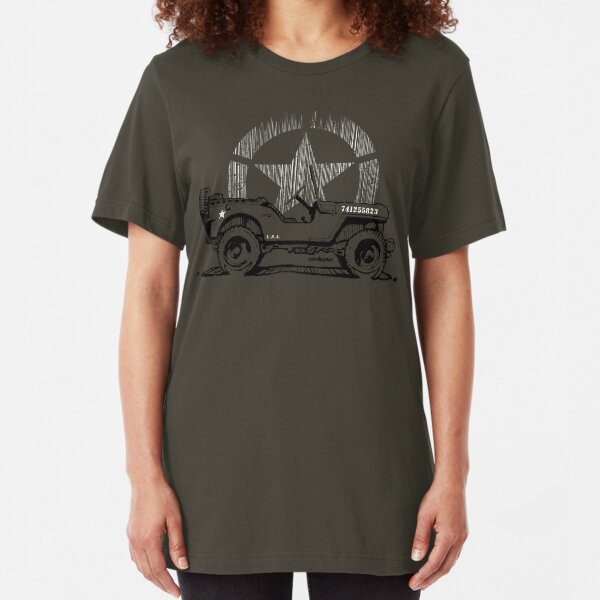 G.I Hero Willys - WW2 Slim Fit T-Shirt