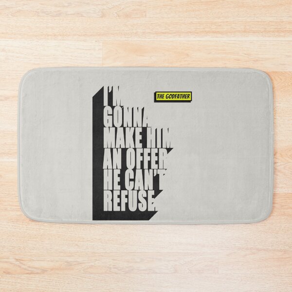 Item preview, The Godfather Quote Poster designed and sold by Enea Kelo.