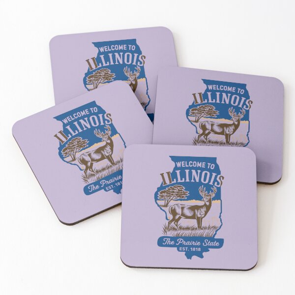 Item preview, “Welcome to Illinois – The Prairie State est 1788 eat 1818" designed and sold by DollarboysART.